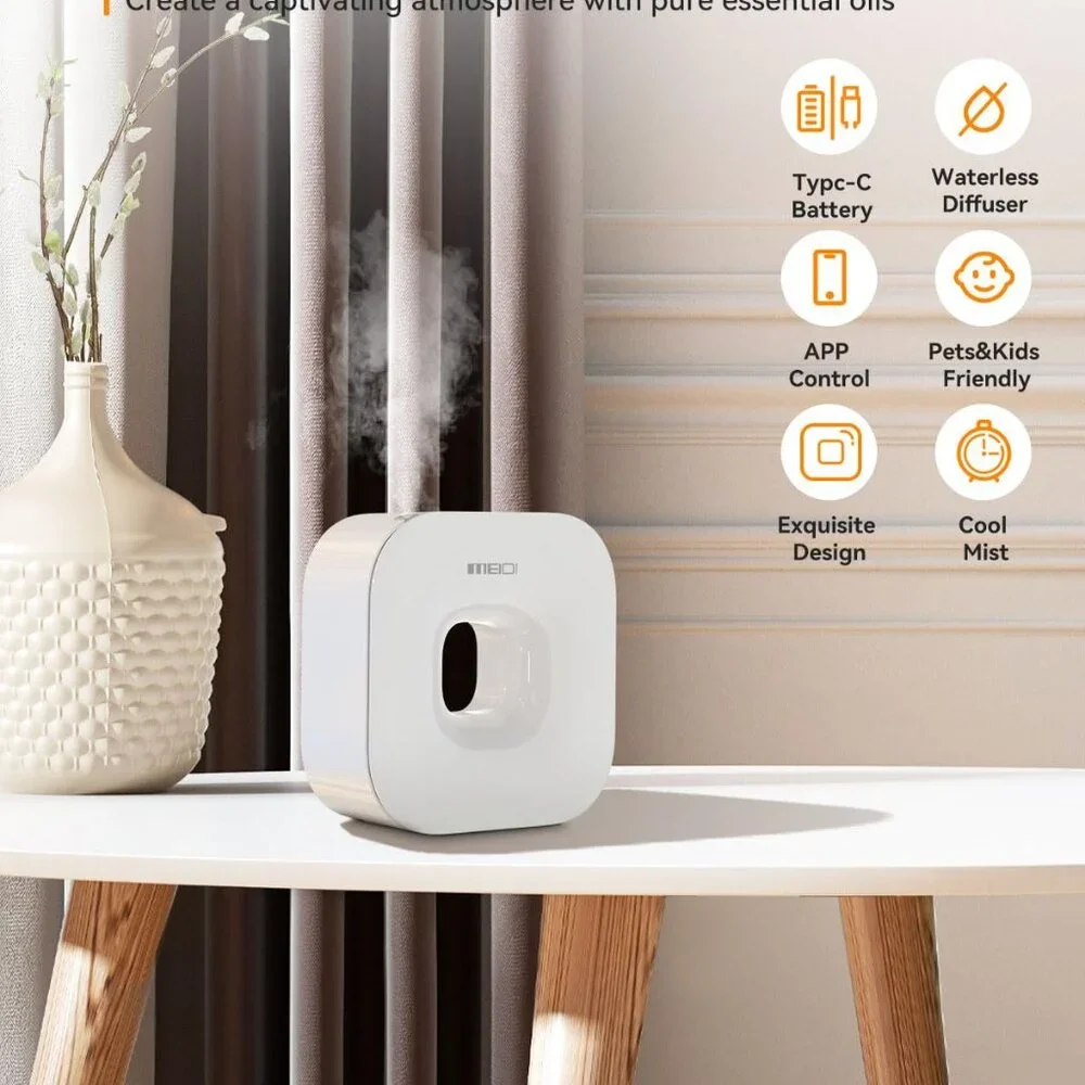 MEIDI Smart Waterless Essential Oil Diffuser Bluetooth App Scent Machine